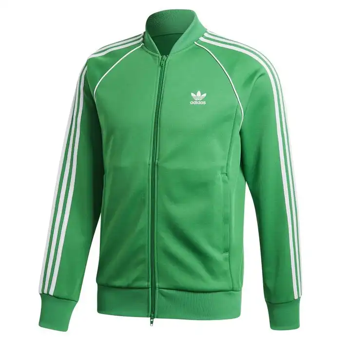 Adidas originals men's 2025 superstar track jacket green